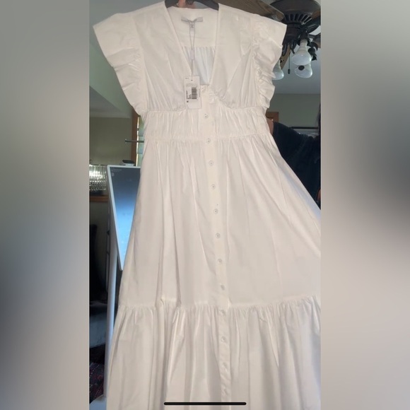 New! DEREK LAM 10 CROSBY 🤍 Greta Poplin A Line Midi Dress sz 2 NWT! - Picture 12 of 13